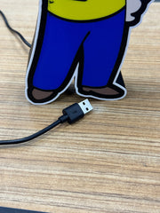 Fallout Vault Boy 3D Printed LED Lighted Sign Friendly Hobbies