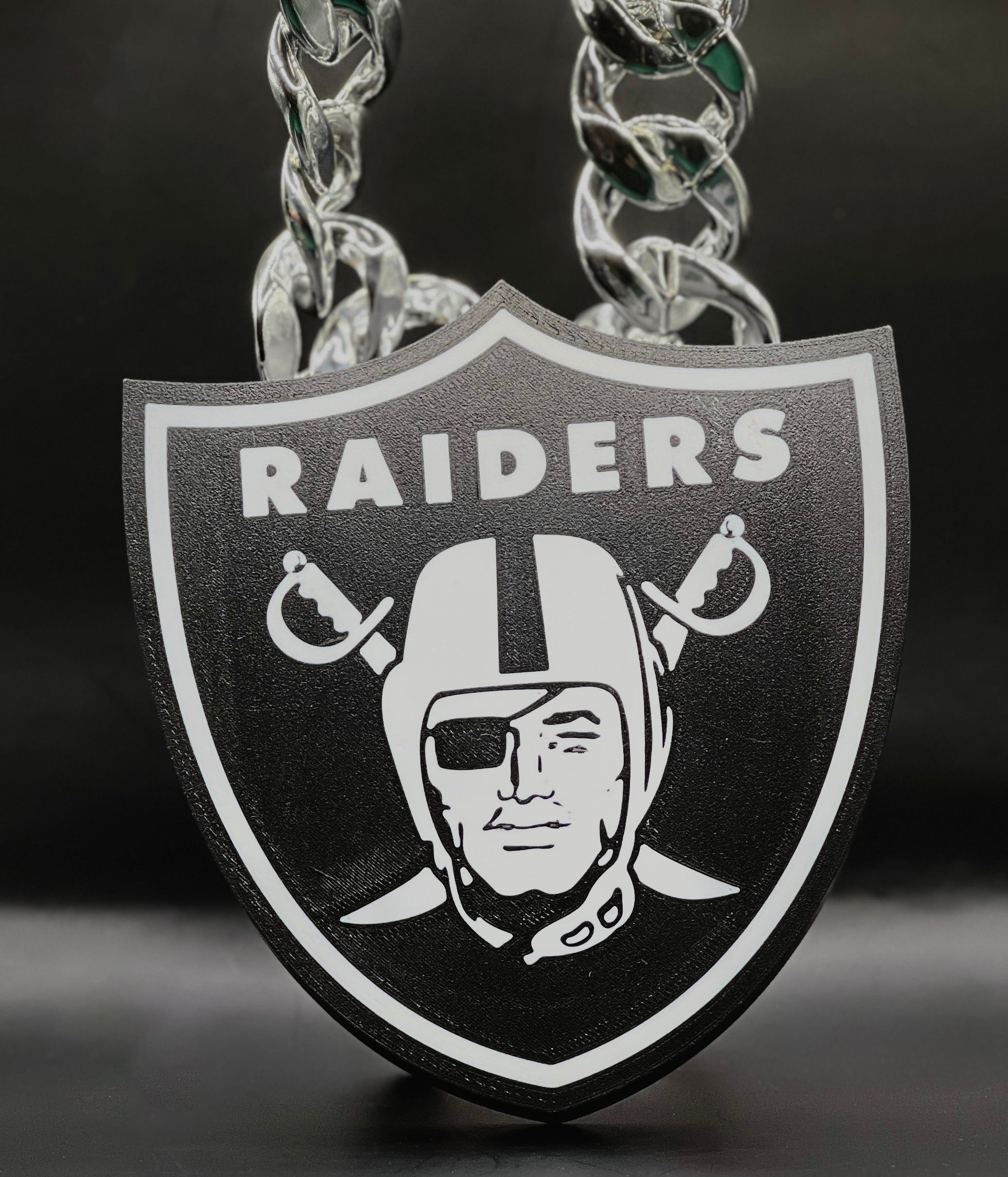 Las Vegas Raiders Ultra -Bright LED Emblem Necklace