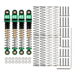 INJORA 43mm Aluminum Threaded Double Barrel Shocks Dampers for Axial SCX24 INJORA