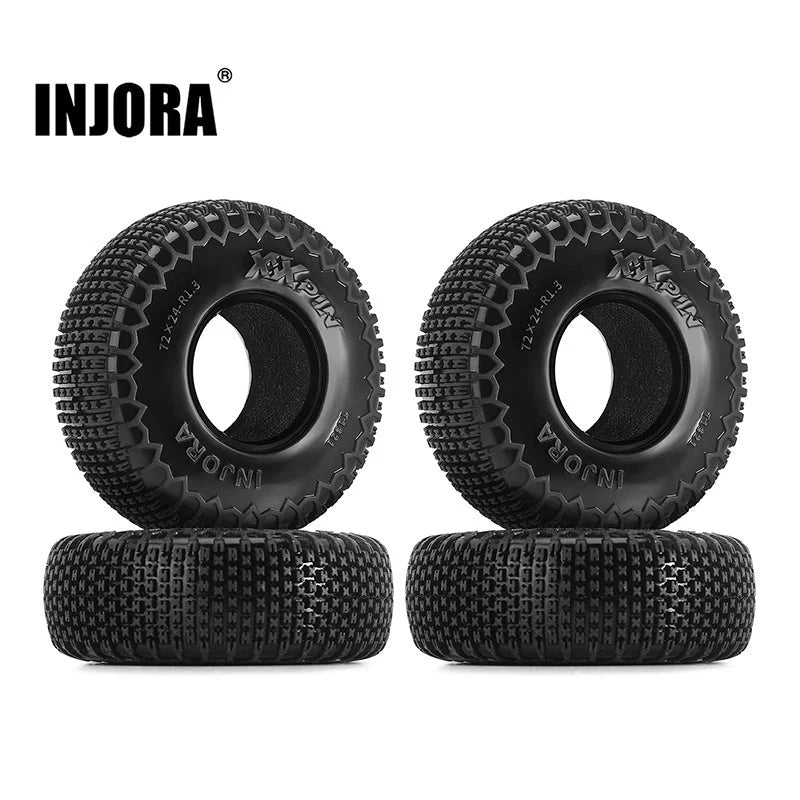 INJORA: XHX Pin 1.3" Tires (4) (72*24mm) (YQT-1321) INJORA