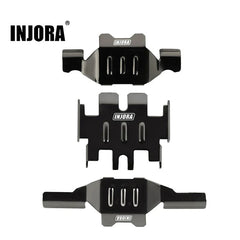 INJORA Stainless Steel Chassis Armor Skid Plate Axle Protector for 1/18 TRX4M (4M-46) INJORA