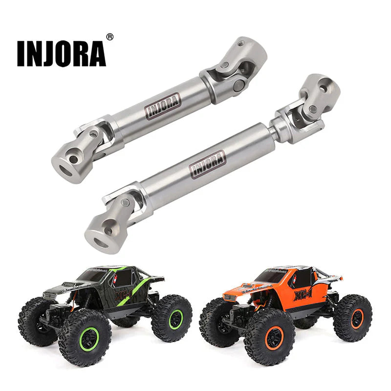INJORA: Stainless Steel Drive Shafts with D Shaped Hole for 1/24 Axial AX24 INJORA