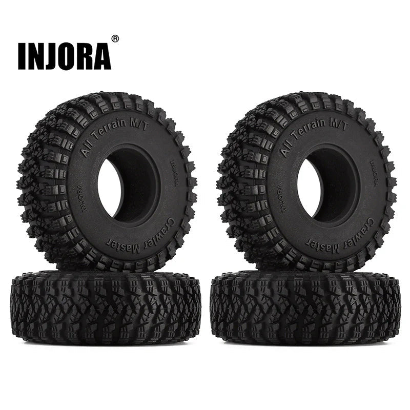 INJORA: 1.0" 58*20mm All Terrain Crawl Master Tires for 1/24 RC Crawlers (4) (T1008) INJORA