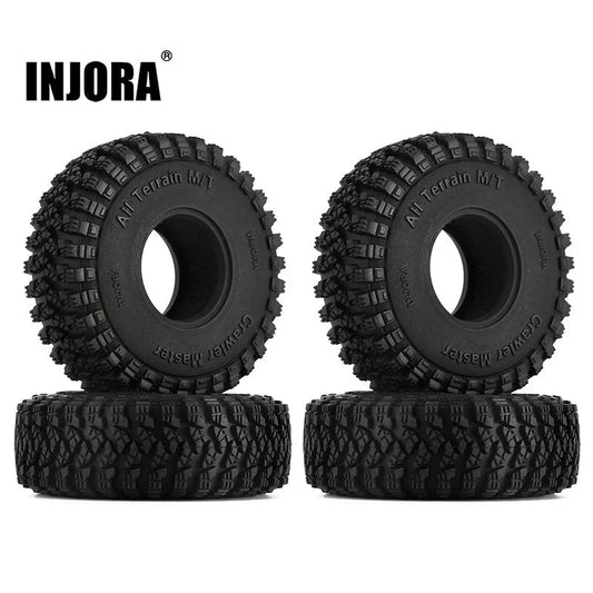 INJORA: 1.0" 58*20mm All Terrain Crawl Master Tires for 1/24 RC Crawlers (4) (T1008) INJORA