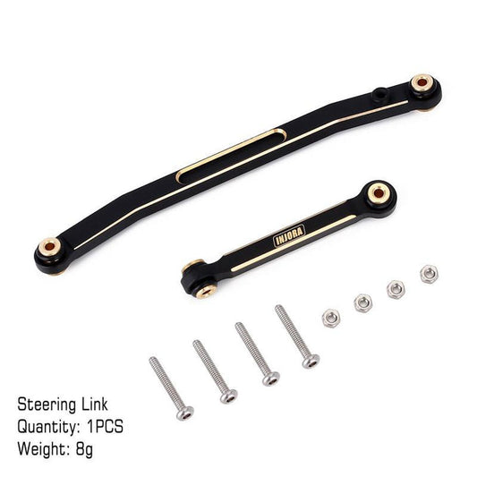 INJORA Black Coating Brass Steering Links for Axial SCX24 (SCX24-50BK)
