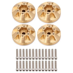 INJORA 12mm 55g/pcs Heavy Brass Wheel Hex Hubs for 1.9" 2.2" Wheel Rims INJORA