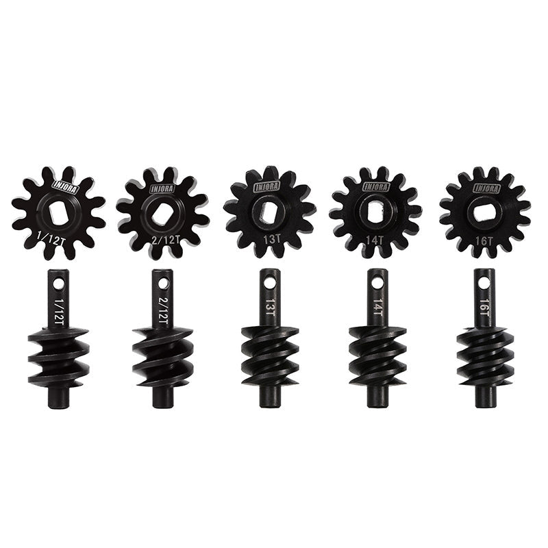 INJORA Overdrive Underdrive Gears For SCX24 AX24 2/12T (Overdrive 33%) INJORA