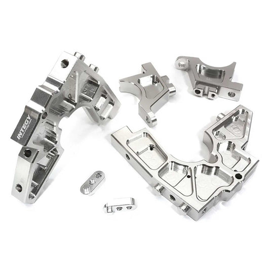 Integy Billet Machined Front Bulkhead Set: Losi DBXL-E 2.0 (INTC32430SILVER)