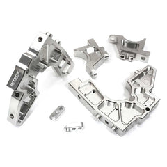 Integy Billet Machined Front Bulkhead Set: Losi DBXL-E 2.0 (INTC32430SILVER)