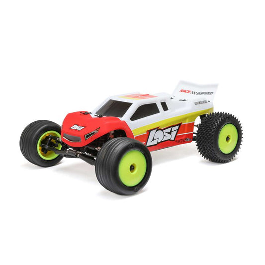 1/18 Mini-T 2.0 V2 2WD Stadium Truck Brushless RTR, Red (LOS1056T)