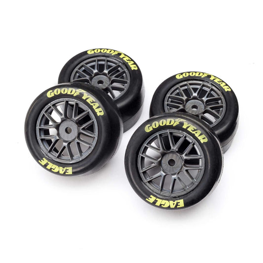 Losi: Goodyear Eagle Mounted Tires, Medium (4): NASCAR Horizon Hobby