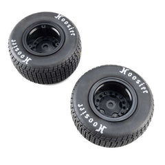 Losi Hoosier Tires, Medium, Mounted, Black, Left/Right (2): 22S DLM Horizon Hobby