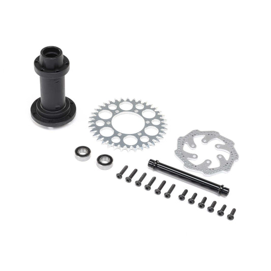 Losi Complete Rear Hub Assembly: Promoto-MX (LOS262014)