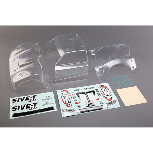 Losi 1/5 Clear Body Complete Body Set: 5IVE-T 2.0 (LOS350006) Horizon Hobby