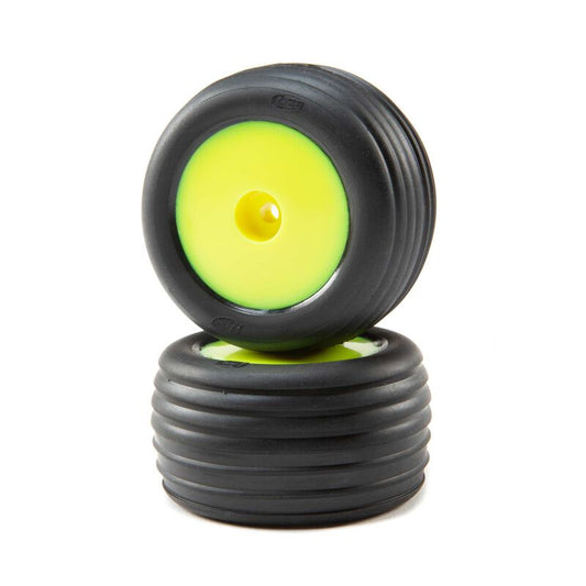 LOSI Directional Mounted Front Tires, Yellow (2): Mini-T 2.0 (LOS41010)