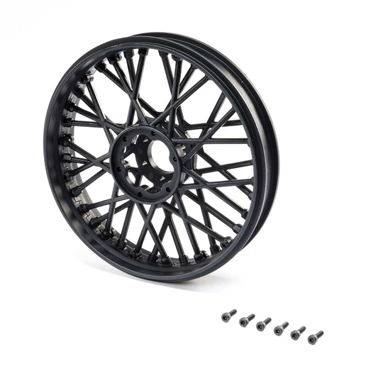 LOSI Front Wheel Set, Black: Promoto-MX (LOS46000)