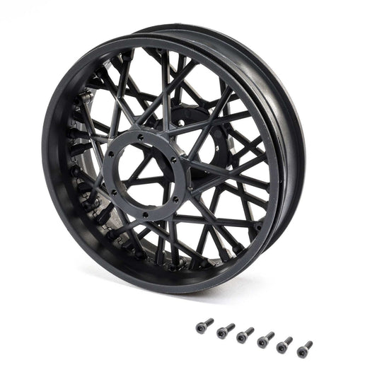 LOSI Rear Wheel Set, Black: Promoto-MX (LOS46001)