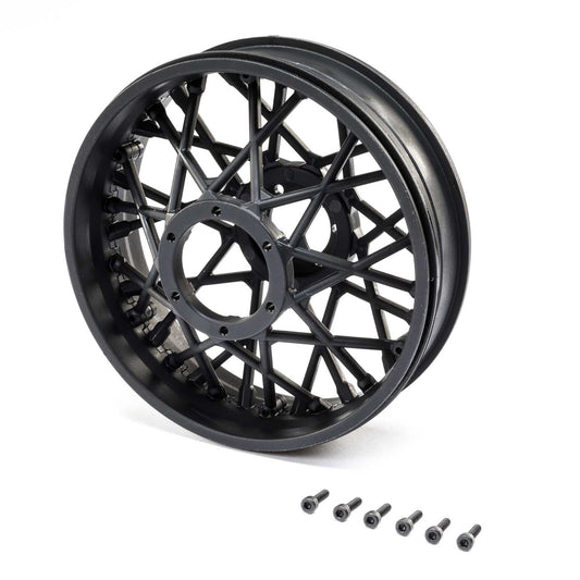 Losi Rear Wheel Set, Black: Promoto-MX (LOS46001)