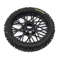 LOSI Dunlop MX53 Front Tire Mounted, Black: Promoto-MX (LOS46004)