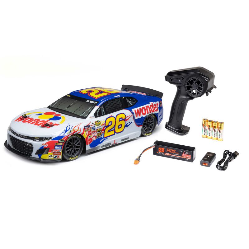 1/12 Losi NASCAR Ricky Bobby No. 26 Wonder Bread Chevrolet ZL1 (Battery & Charger Included) Horizon Hobby