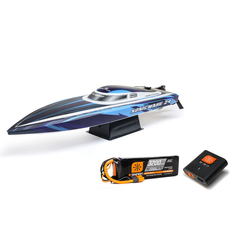 Sonicwake 24" Self-Righting Brushless Deep-V RTR (Battery & Charger Included), Horizon Hobby