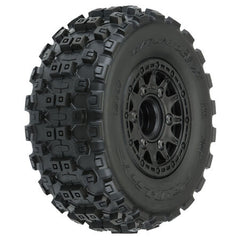 Pro-Line 1/10 Badlands MX M2 Fr/Rr 2.2"/3.0" SC Mounted 12mm Blk Raid (2) (PRO1015610)