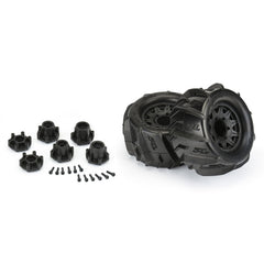 Pro-Line: 1/10 Dumont F/R 2.8" MT Tires Mounted 12mm/14mm Black Raid (2) (PRO1019310)