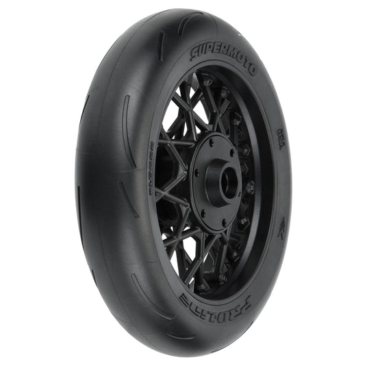 Pro-Line 1/4 Supermoto S3 Motorcycle Front Tire MTD Black (1): PROMOTO-MX (PRO1022210)
