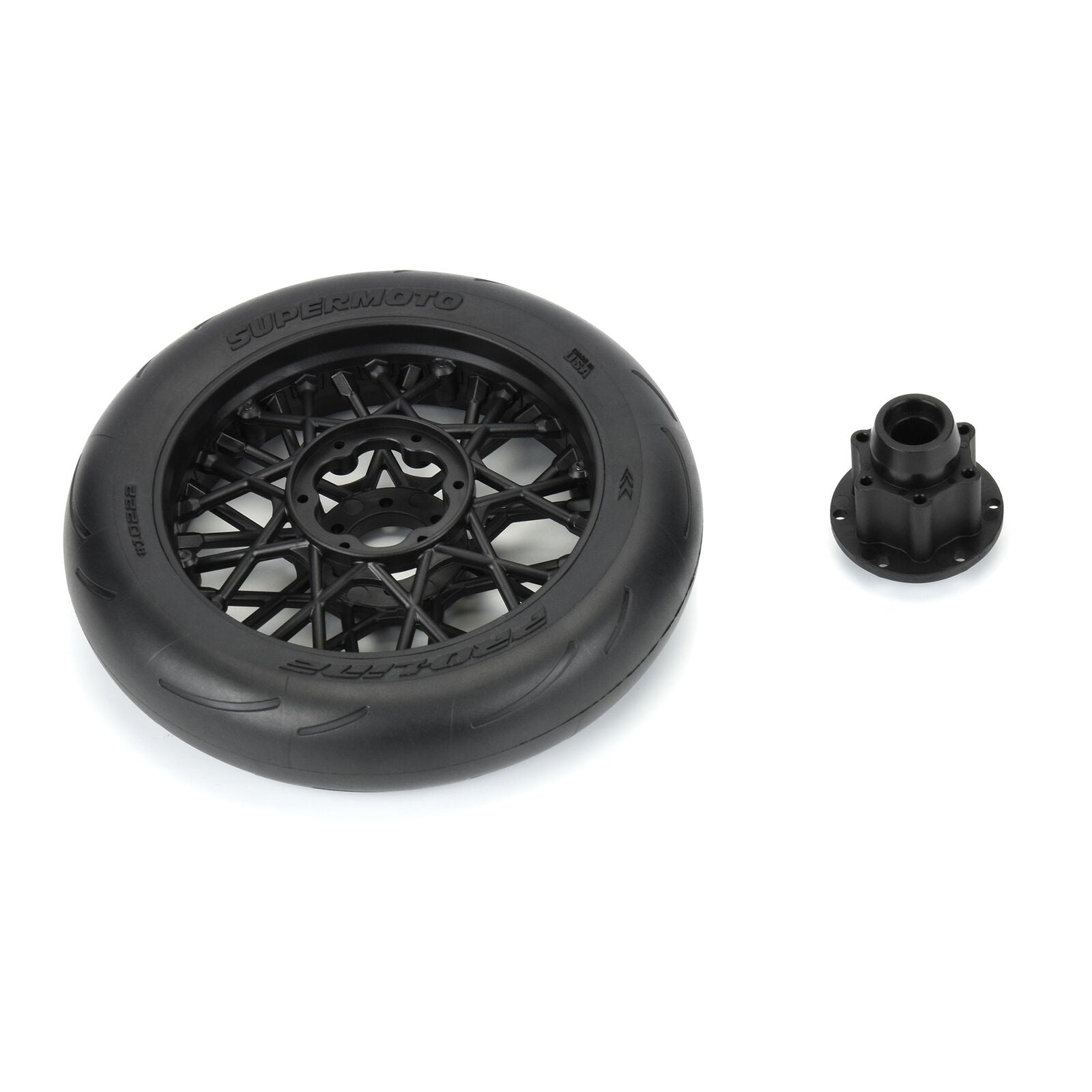 Pro-Line 1/4 Supermoto S3 Motorcycle Front Tire MTD Black (1): PROMOTO-MX (PRO1022210) Horizon Hobby