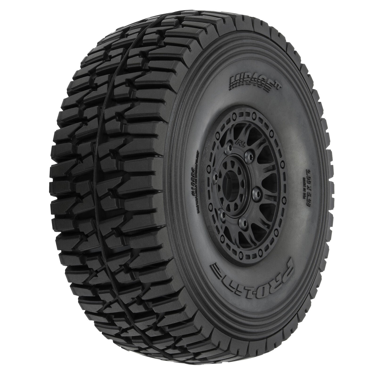 Pro-Line 1/7 Mirage TT BELTED F/R Tires MTD 17mm Blk Raid (2): Mojave 6S, UDR (PRO1022410) Horizon Hobby