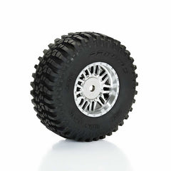 Proline Flat Iron Front/Rear Tires Mounted 12mm Hex Chrome Diablo (4): TYPHON GROM