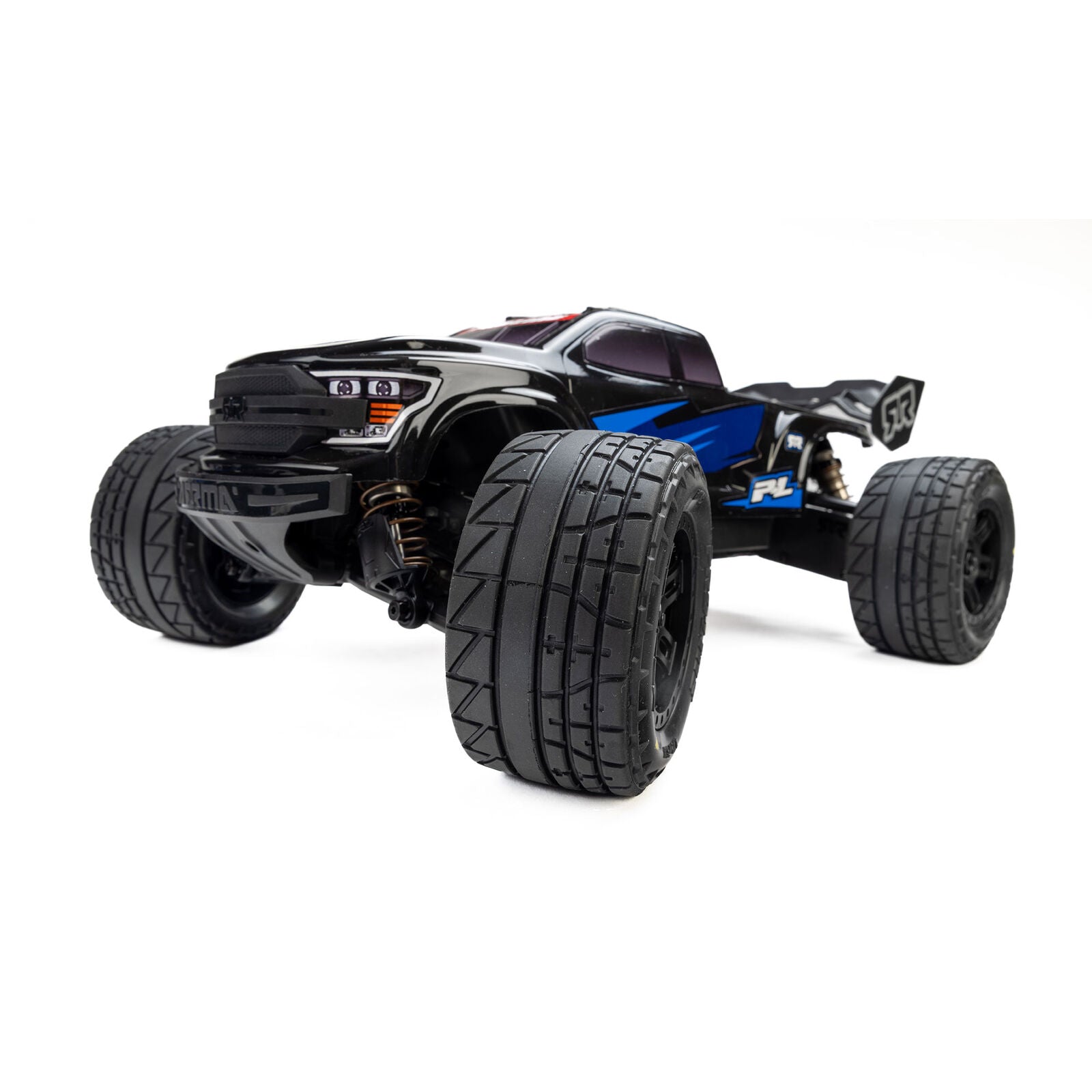 Proline Menace Front/Rear Street Tires Mounted 12mm Black Split Six (2): ARRMA MINI KRATON Horizon Hobby