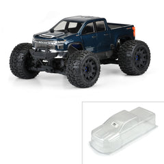 Pro-Line: 1/8 2021 Chevy Silverado 2500 HD Clear Body: E-REVO 2.0 & MAXX (PRO358200)