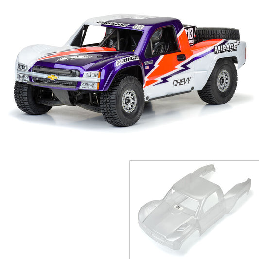 Pro-Line 1/7 Pre-Cut 2007 Chevy Silverado Clear Body: Unlimited Desert Racer (PRO362417)