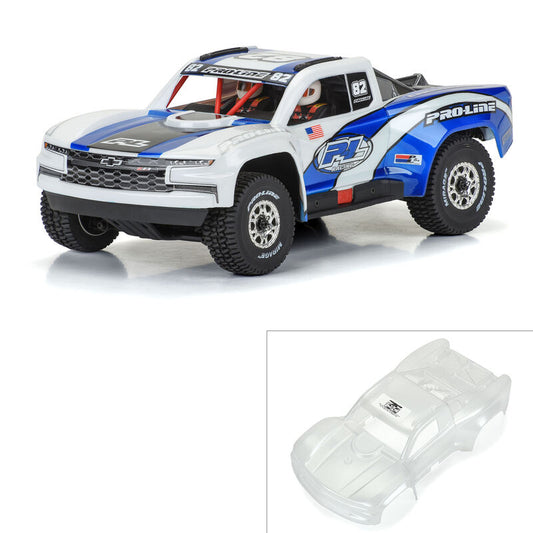 Pro-Line 1/16 Pre-Cut 2019 Chevy Silverado Trophy Truck Clear Body: GROM (PRO367517)