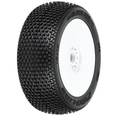Pro-Line: 1/8 Blockade S3 Front/Rear Buggy Tires Mounted 17mm White (2) (PRO9039233) Horizon Hobby