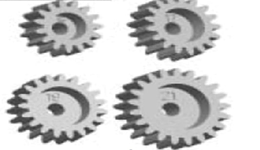RC PRO: Pinion Gears 15/17/19/21 Rowdi Rally, Rowdi Drift (RCPROR2832) RC PRO