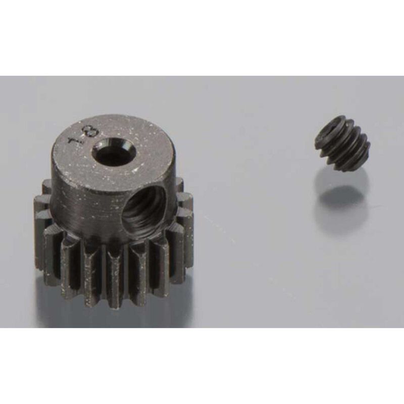 Hard Blackened Steel Mini Pinion 2mm, .5 Mod 18T (RRP1818) Horizon Hobby