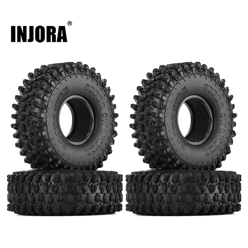 INJORA 4PCS 1.9" 120*42mm Rubber Tires Tyres for 1/10 RC Crawler (CRAW20161023) INJORA