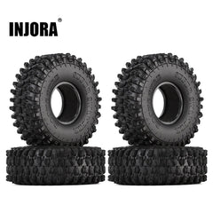 INJORA 4PCS 1.9" 120*42mm Rubber Tires Tyres for 1/10 RC Crawler (CRAW20161023) INJORA