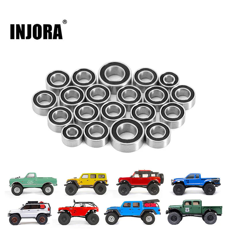 INJORA Sealed Steel Bearing Kit (20 pcs) for 1/24 Axial SCX24 INJORA