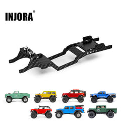 INJORA Universal LCG Carbon Fiber Chassis Frame Kit for 1/24 SCX24 Upgrade INJORA