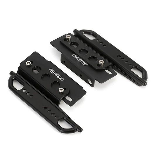 INJORA 2PCS Metal Rock Sliders Side Pedal for Axial SCX24 Jeep Wrangler Deadbolt Bronco (SCX24-66BK) INJORA