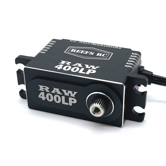 Reefs RAW 400LP Low Profile Digital Metal Gear Waterproof Programmable Servo, Black (SEHREEFS137)