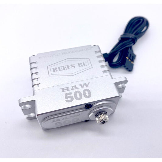 Reefs RC: RAW 500HD Standard Digital Metal Gear Waterproof Programmable Servo, Silver (SEHREEFS54)