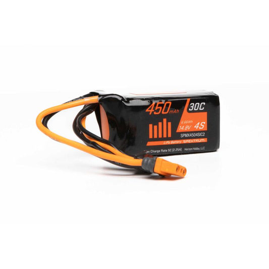 Spektrum 14.8V 450mAh 4S 30C LiPo Battery: IC2 (SPMX4504SIC2)