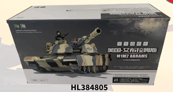 IMEX 1/24 M1A2 IR TANK, BATTLE SOUNDS, ROTATING TURRET IMEX