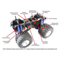 Tamiya 1/10 Super Clod Buster 4X4 Monster Truck Kit (TAM58518A)