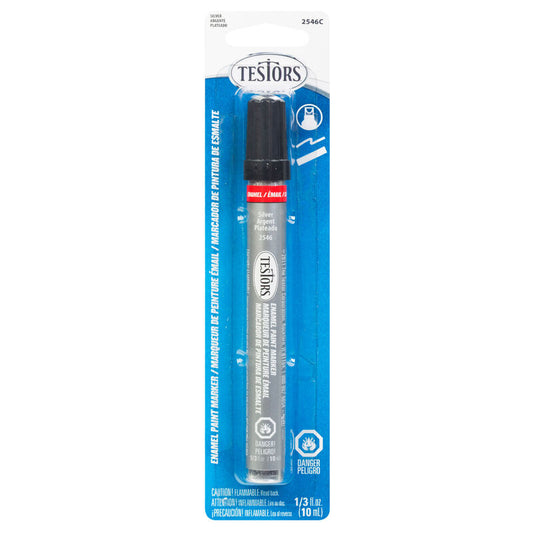 Testors Paint Marker, Silver (TES2546C)