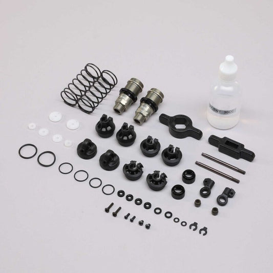 LOSI 36.5mm Shock Set, G3, 3mm, TiCN (2) (TLR233063)